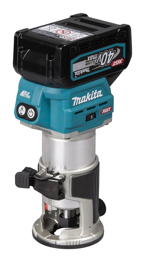 Akku-Einhandfräse / Kantenfräse XGT, Makita RT001GM205