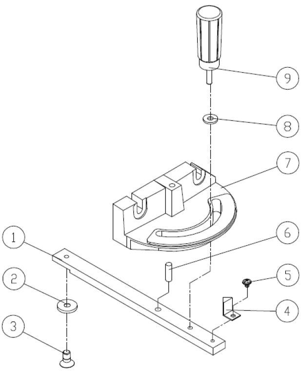 Holzbandsäge Proton HBS-430-2M, 1.3 kW, 230 V, Bandrad ø 430 mm