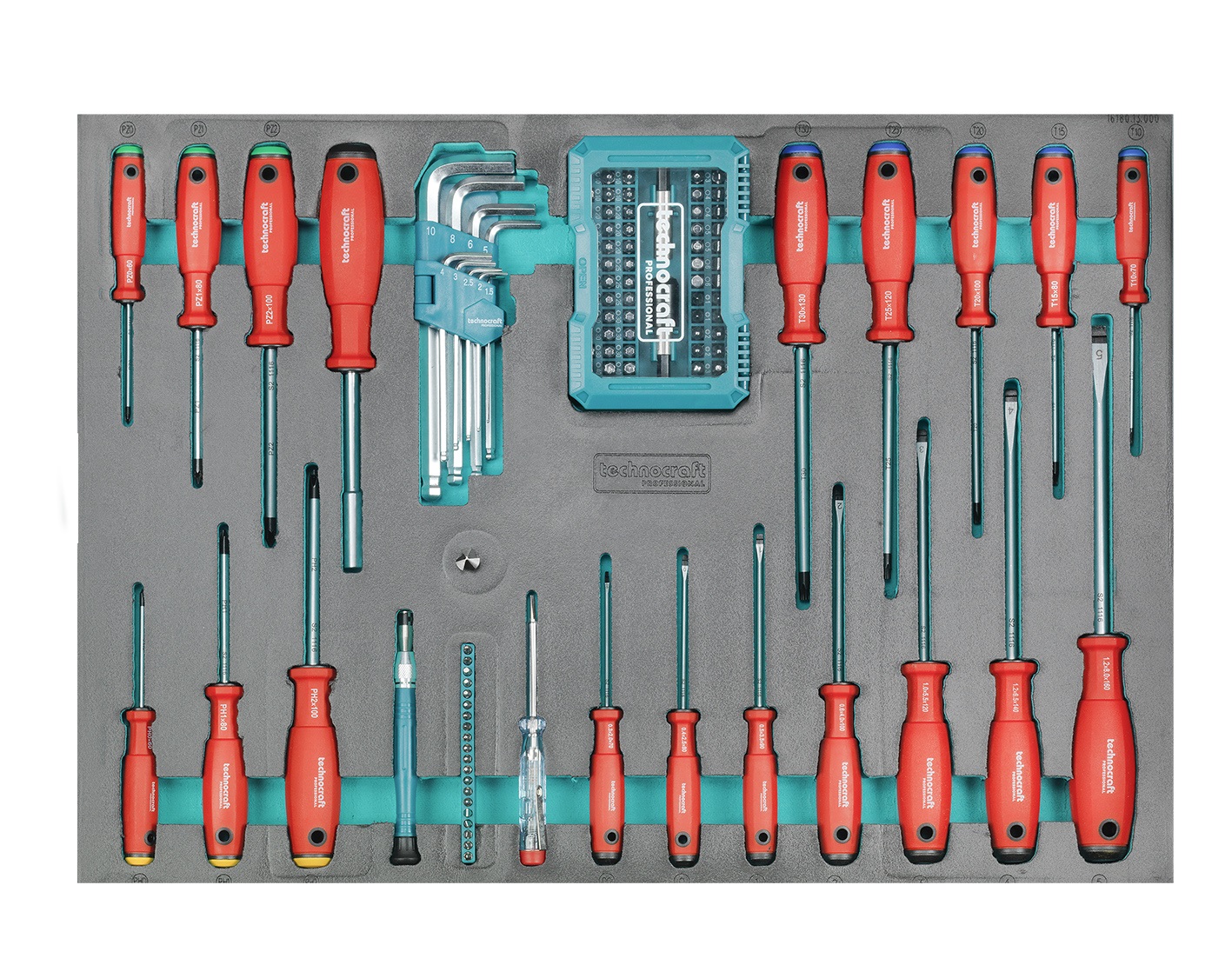 Werkstattwagen TECHNOCRAFT Swiss Team 297" 297-teiliges Werkzeug-Set