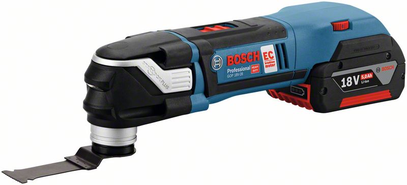 Akku-Multi-Cutter GOP 18V-28, mit 2 x 5.0 Ah Li-Ion Akku, L-BOXX Bosch