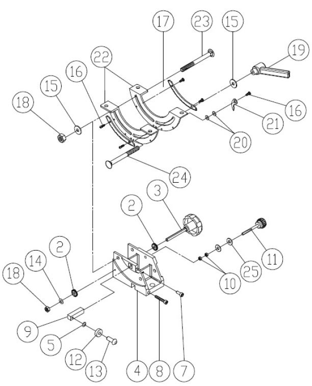 Holzbandsäge Proton HBS-430-2M, 1.3 kW, 230 V, Bandrad ø 430 mm