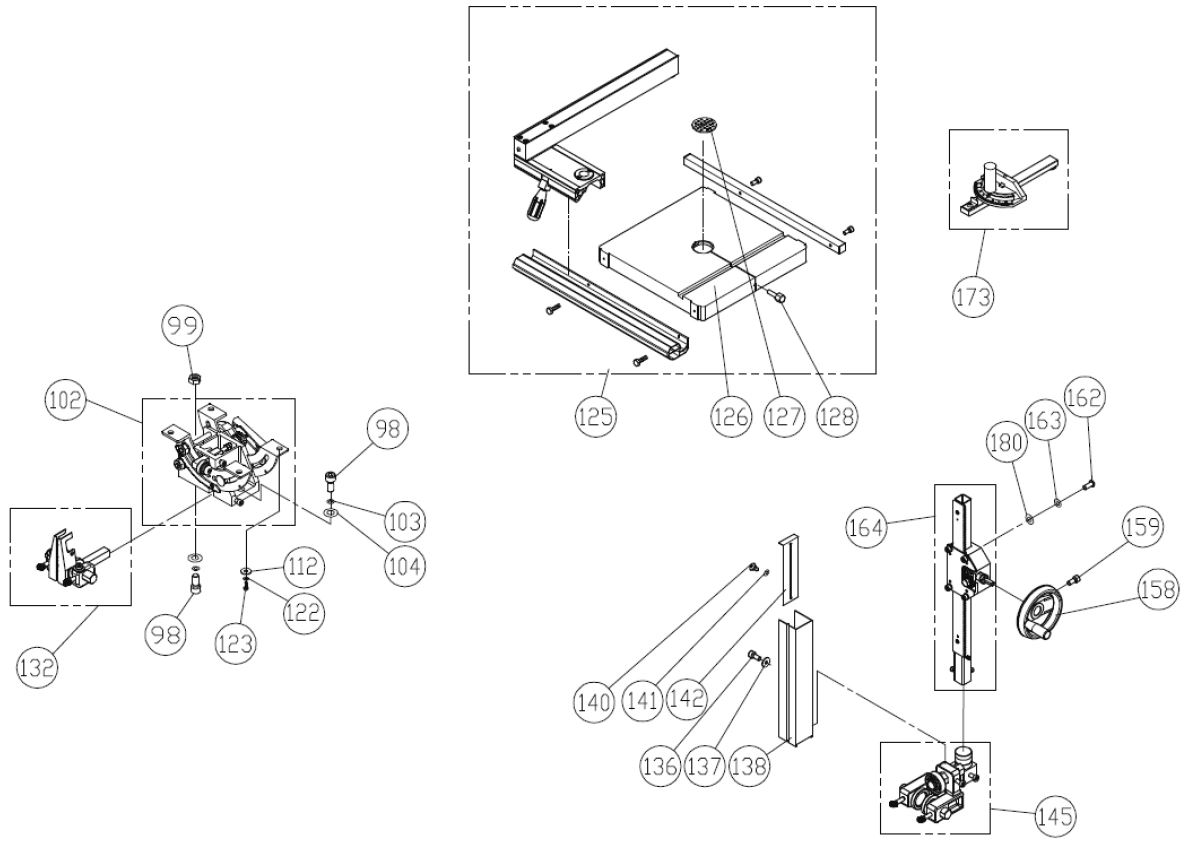 Holzbandsäge Proton HBS-430-2M, 1.3 kW, 230 V, Bandrad ø 430 mm