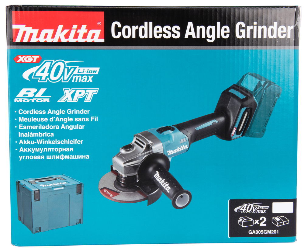 Akku-Winkelschleifer XGT, Makita GA005GM201