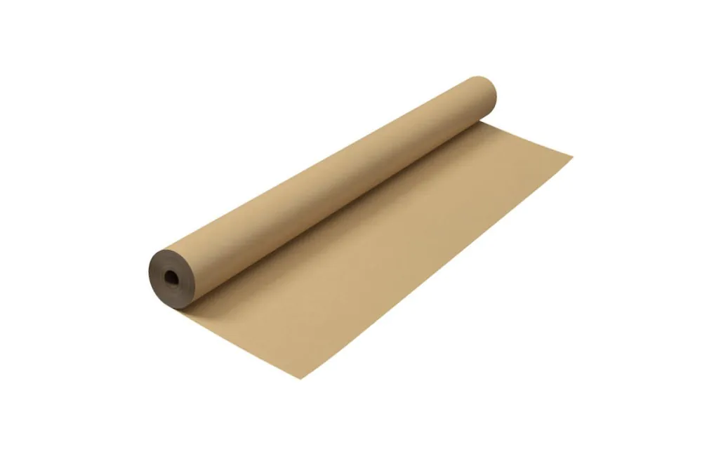 Bodenabdeckpapier braun, unkaschiert, 1500mm x 50m, 270 g/m2, Palette à 33 Rollen