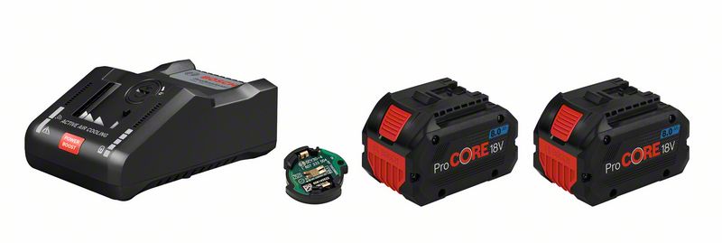 Starter-Set 2 x ProCORE18V 8.0Ah + GAL 18V-160 C + GCY 42 Bosch