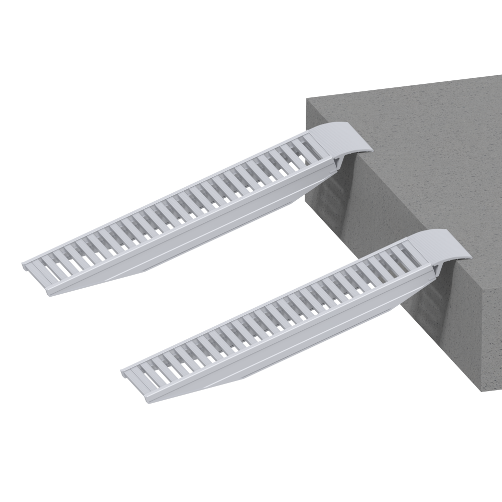Paar Verladeschiene ohne Rand