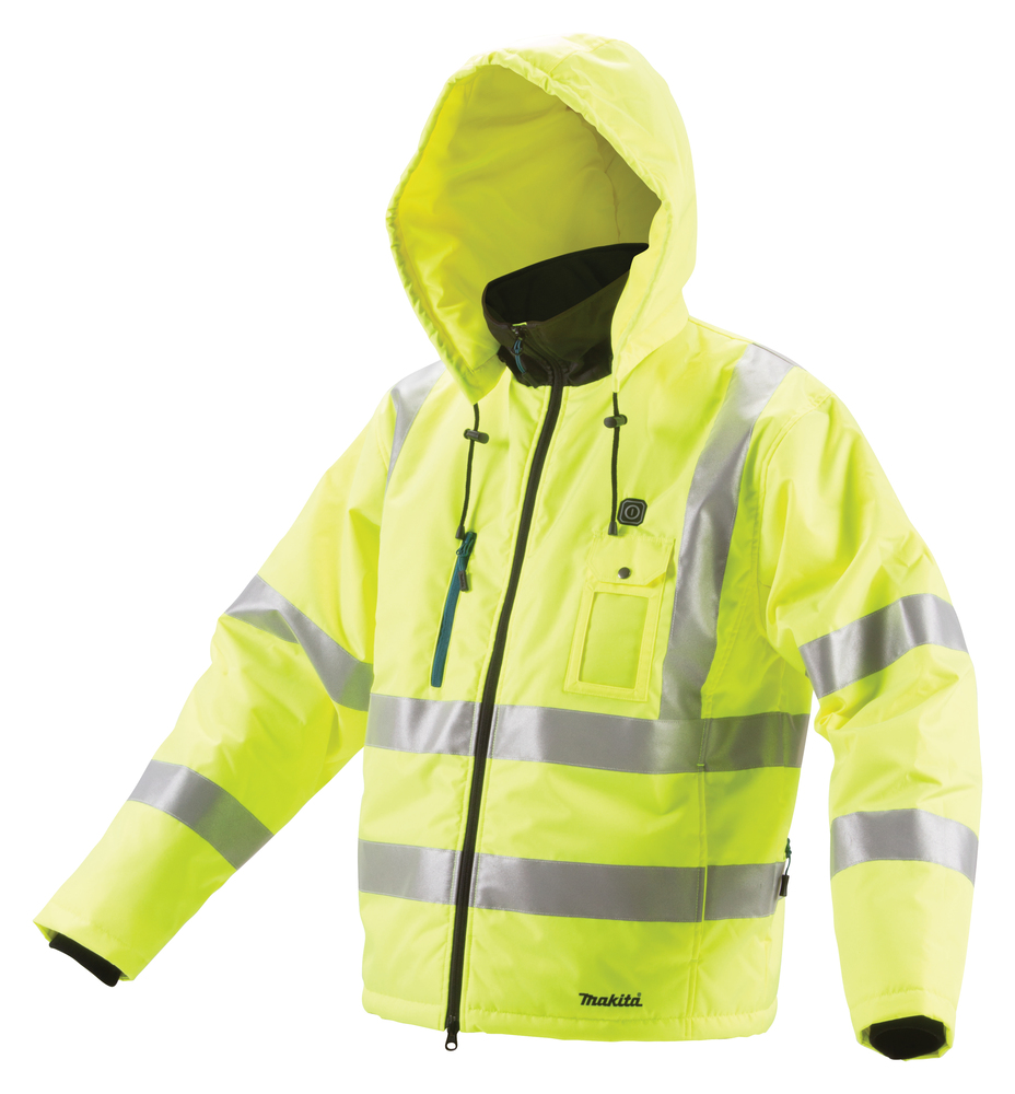 Akku-Heizbare und gut sichtbare Jacke LXT, XL, Makita DCJ206ZXL