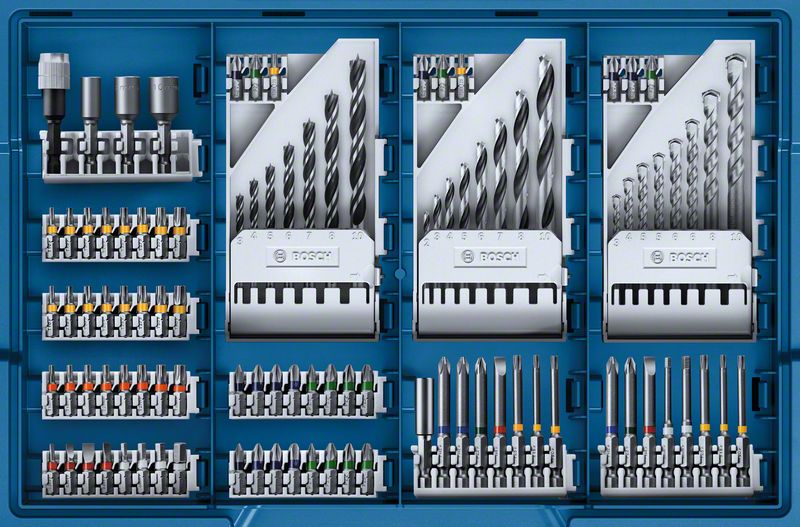 Akku-Schlagbohrschrauber GSB 18V-55, 2 Akku, Ladeg., 100-tlg. Zubh.-Set, L-Case Bosch