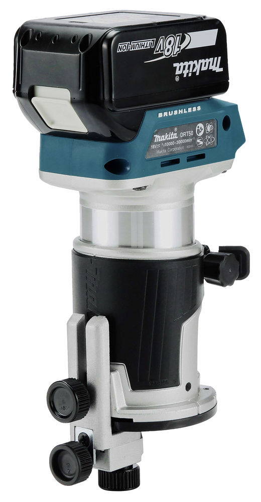 Akku-Einhandfräse / Kantenfräse LXT, Makita DRT50TJX10