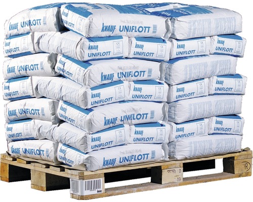 Gips-Spachtelmasse Knauf Uniflott 25 kg 1/1 Palette